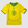 Nike Brazil 2004 Re-Issue Shirt With Ronaldinho 10