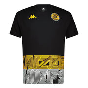 Supporters Graphic Black Cotton Tee