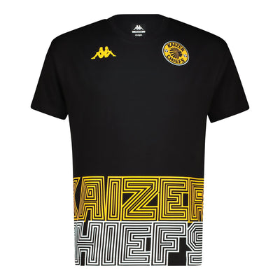 Supporters Graphic Black Cotton Tee