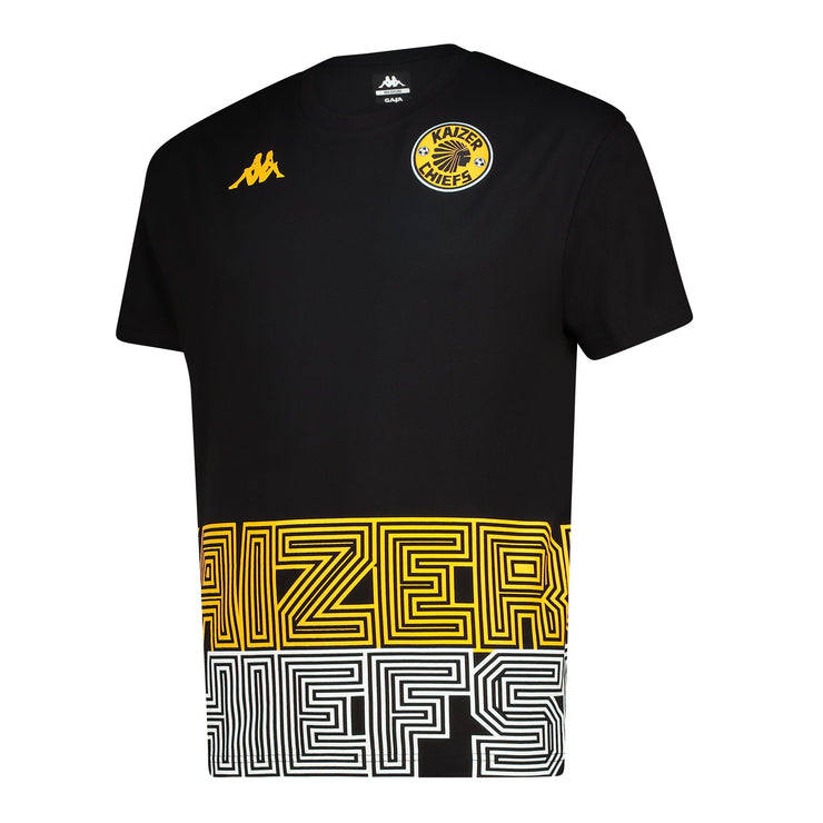 Supporters Graphic Black Cotton Tee
