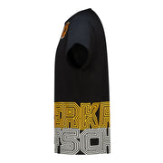 Supporters Graphic Black Cotton Tee