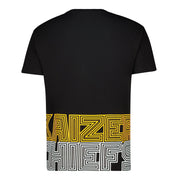 Supporters Graphic Black Cotton Tee