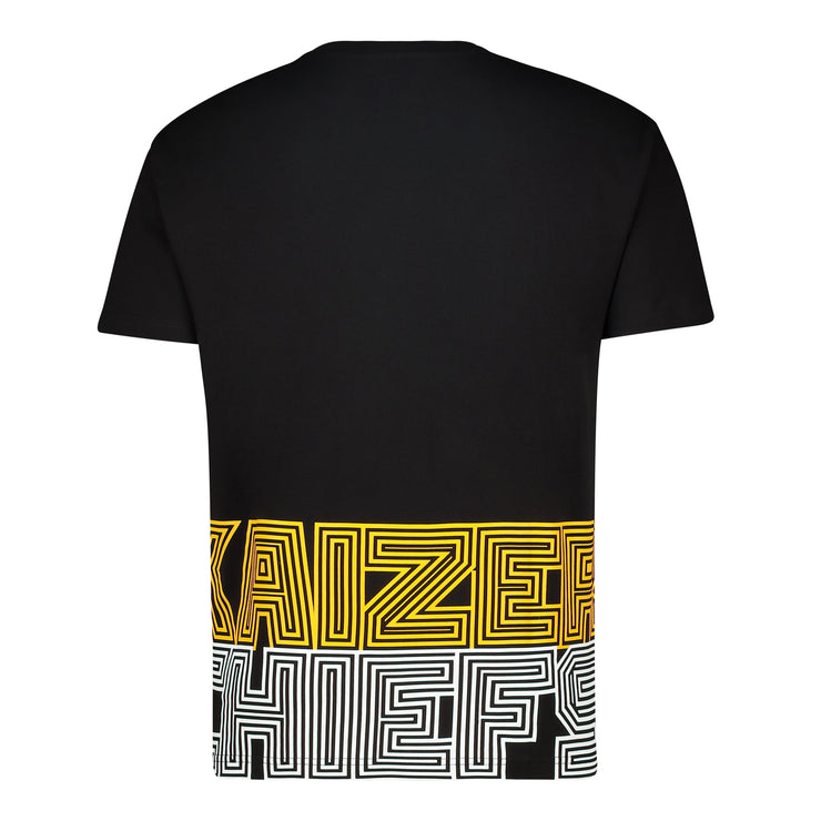 Supporters Graphic Black Cotton Tee