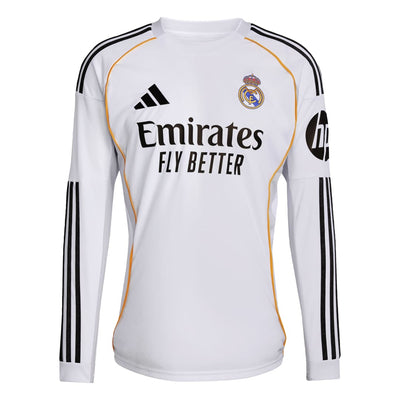Real Madrid 25/26 Long Sleeve Home Jersey