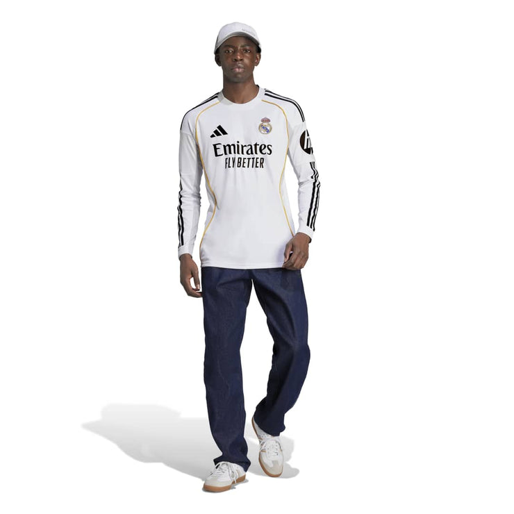 Real Madrid 25/26 Long Sleeve Home Jersey