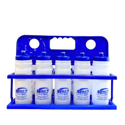 COLLAPSIBLE WATER BOTTLE CARRIER+ 10 MIKES BOTTLES
